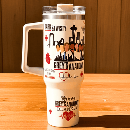 Exclusivo: Garrafa Térmica 1.2L Especial Greys Anatomy Customizada Gravação Permanente + *BRINDE 1x Chaveiro Exclusivo* - EDIÇÃO LIMITADA