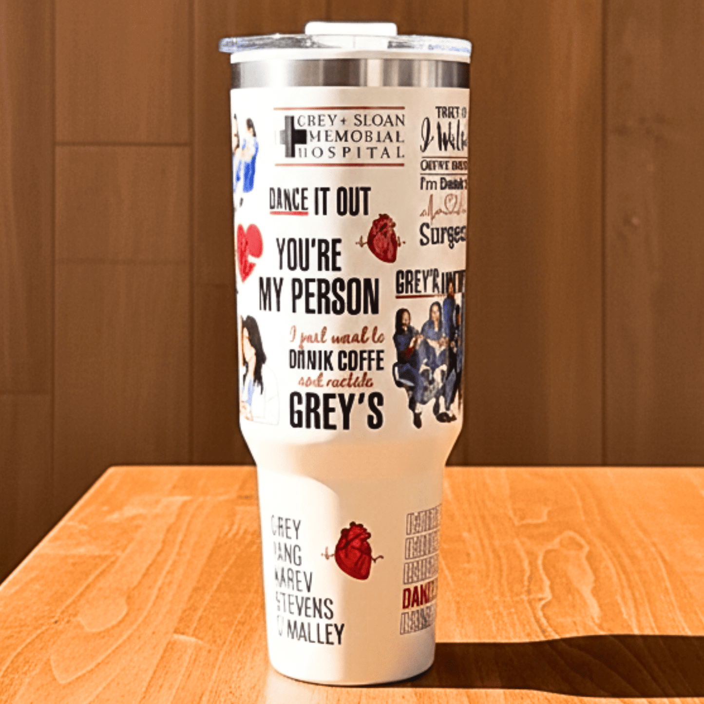 Exclusivo: Garrafa Térmica 1.2L Especial Greys Anatomy Customizada Gravação Permanente + *BRINDE 1x Chaveiro Exclusivo* - EDIÇÃO LIMITADA
