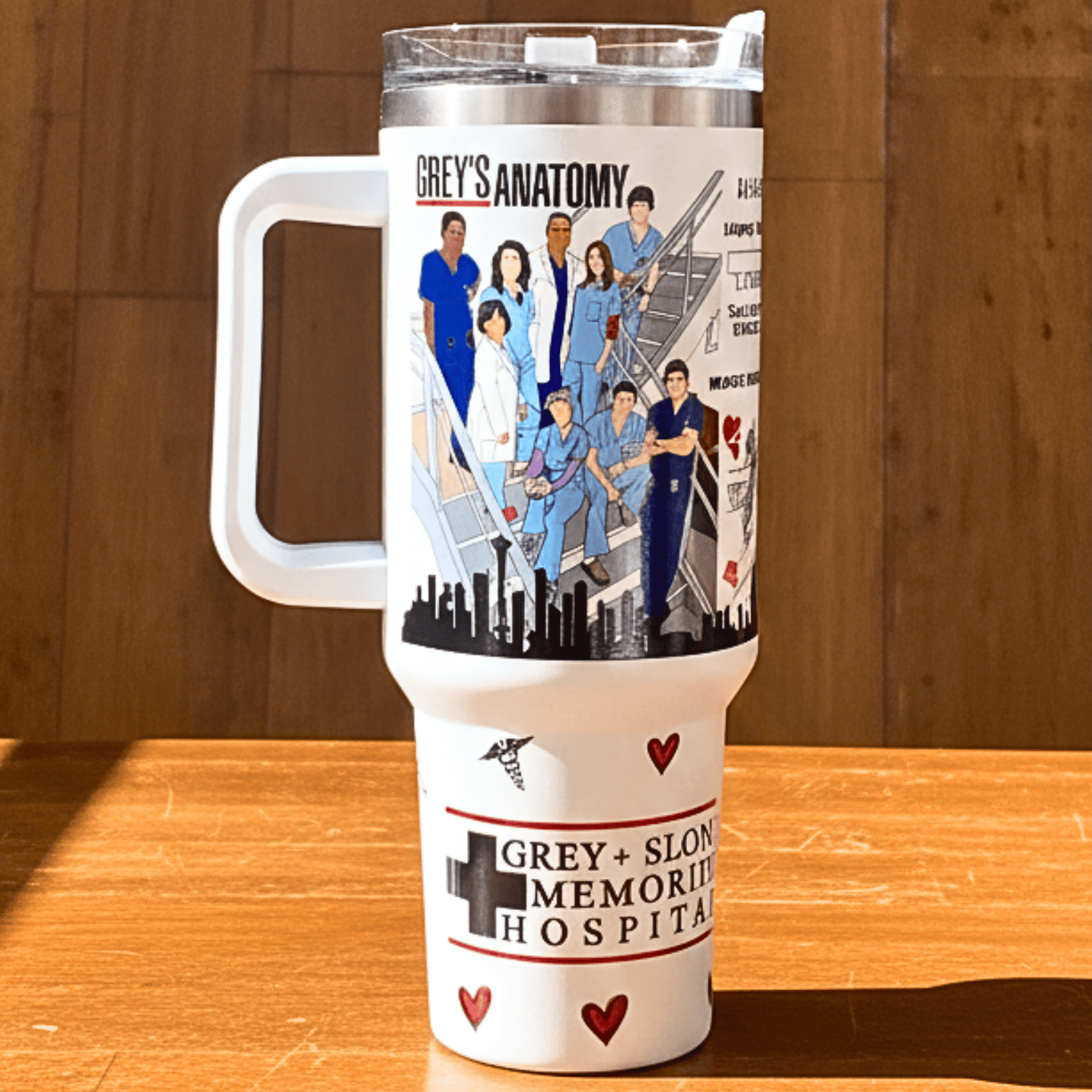 Exclusivo: Garrafa Térmica 1.2L Especial Greys Anatomy Customizada Gravação Permanente + *BRINDE 1x Chaveiro Exclusivo* - EDIÇÃO LIMITADA