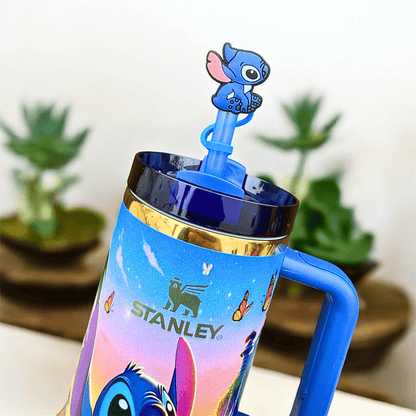 Exclusivo: Garrafa Térmica 1.2L Edição Especial Stitch Dourada Caixa Customizada + *BRINDE 1x Chaveiro Exclusivo* - EDIÇÃO LIMITADA