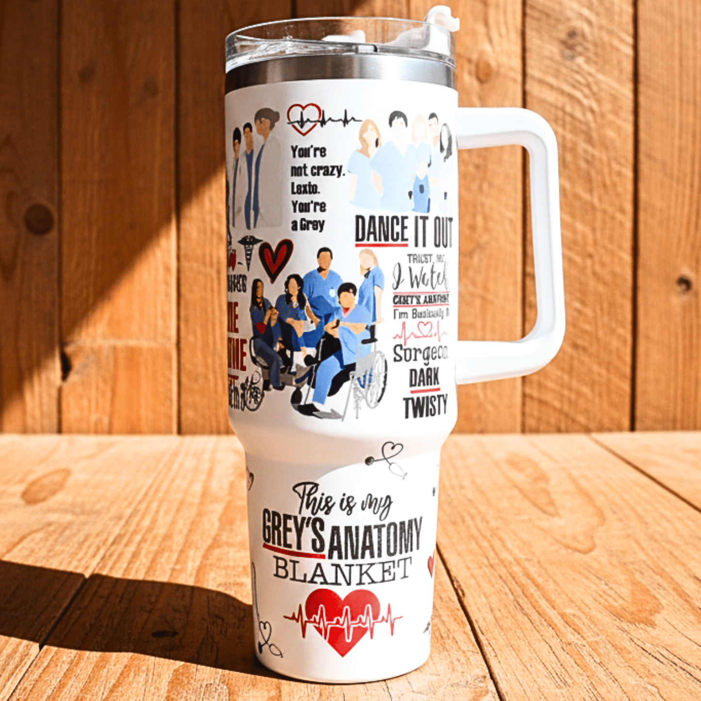 Exclusivo: Garrafa Térmica 1.2L Especial Greys Anatomy Customizada Gravação Permanente + *BRINDE 1x Chaveiro Exclusivo* - EDIÇÃO LIMITADA