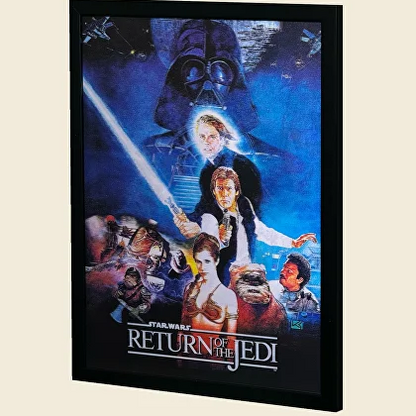 Exclusivo: Quadro 3D Decorativo Lenticular SW 35x45cm Emoldurado + *BRINDE 1x Chaveiro Exclusivo* - EDIÇÃO LIMITADA