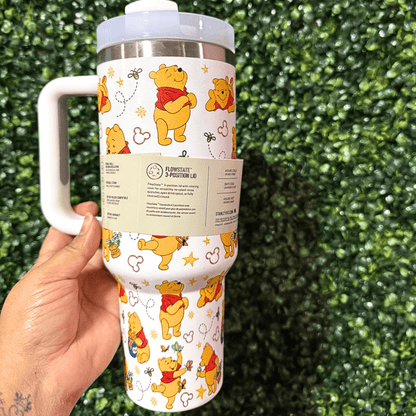 Exclusivo: Garrafa Térmica 1.2L Edição Especial Ursinho Pooh Caixa Customizada + *BRINDE 1x Chaveiro Exclusivo* - EDIÇÃO LIMITADA