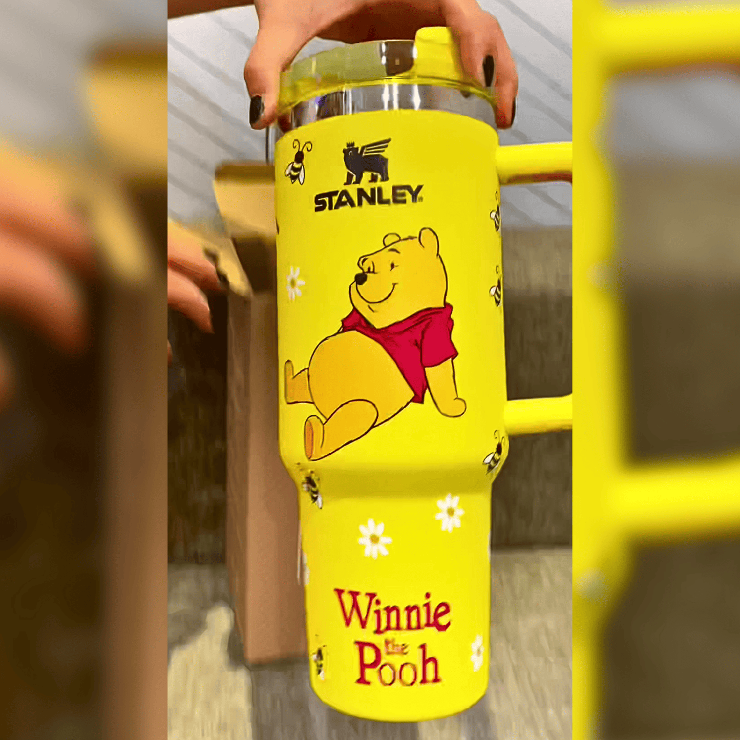 Exclusivo: Garrafa Térmica 1.2L Edição Especial Ursinho Pooh Caixa Customizada + *BRINDE 1x Chaveiro Exclusivo* - EDIÇÃO LIMITADA