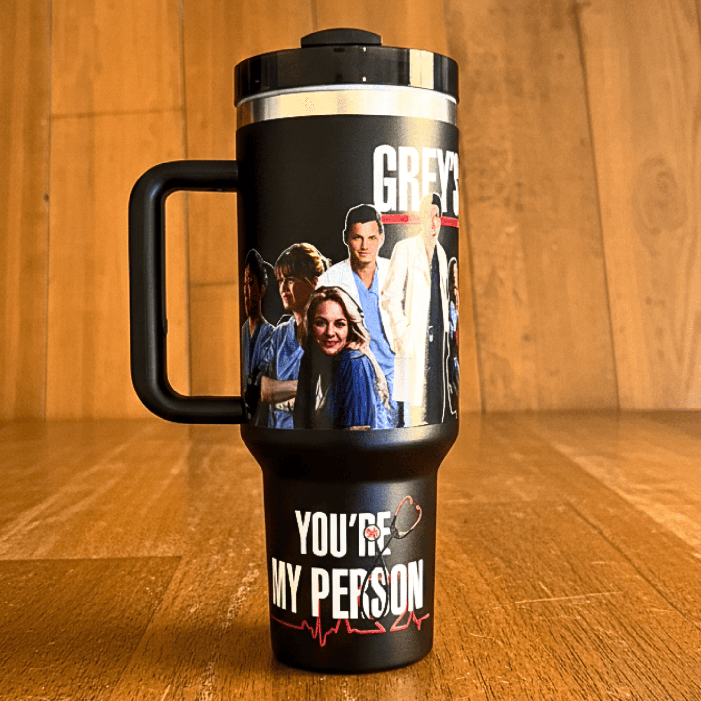 Exclusivo: Garrafa Térmica 1.2L Especial Greys Anatomy Customizada Gravação Permanente + *BRINDE 1x Chaveiro Exclusivo* - EDIÇÃO LIMITADA