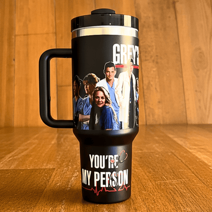 Exclusivo: Garrafa Térmica 1.2L Especial Greys Anatomy Customizada Gravação Permanente + *BRINDE 1x Chaveiro Exclusivo* - EDIÇÃO LIMITADA