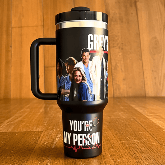 Exclusivo: Garrafa Térmica 1.2L Especial Greys Anatomy Customizada Gravação Permanente + *BRINDE 1x Chaveiro Exclusivo* - EDIÇÃO LIMITADA