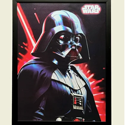 Exclusivo: Quadro 3D Decorativo Lenticular SW 35x45cm Emoldurado + *BRINDE 1x Chaveiro Exclusivo* - EDIÇÃO LIMITADA