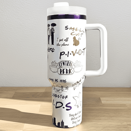 Exclusivo: Garrafa Térmica 1.2L Edição Especial Friends Customizada Gravação Laser + *BRINDE 1x Chaveiro Exclusivo* - EDIÇÃO LIMITADA