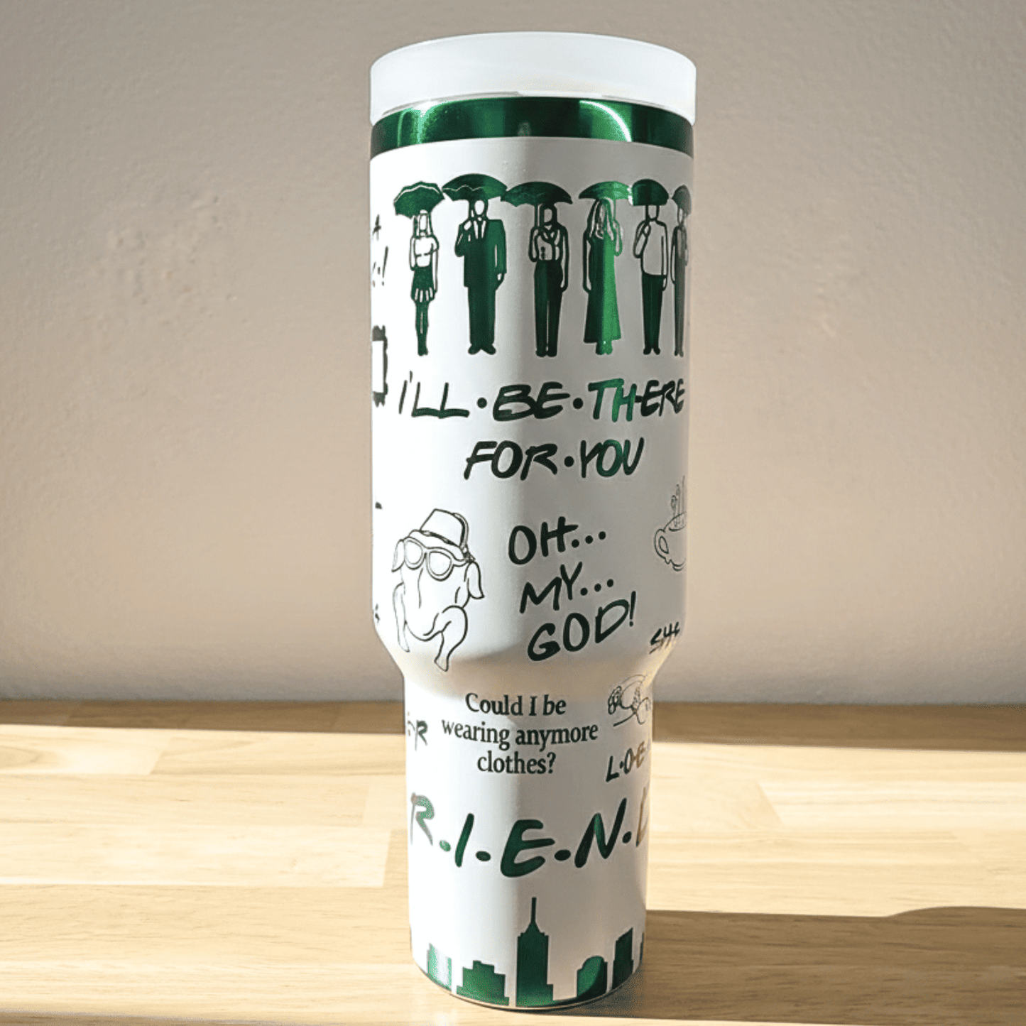 Exclusivo: Garrafa Térmica 1.2L Edição Especial Friends Customizada Gravação Laser + *BRINDE 1x Chaveiro Exclusivo* - EDIÇÃO LIMITADA