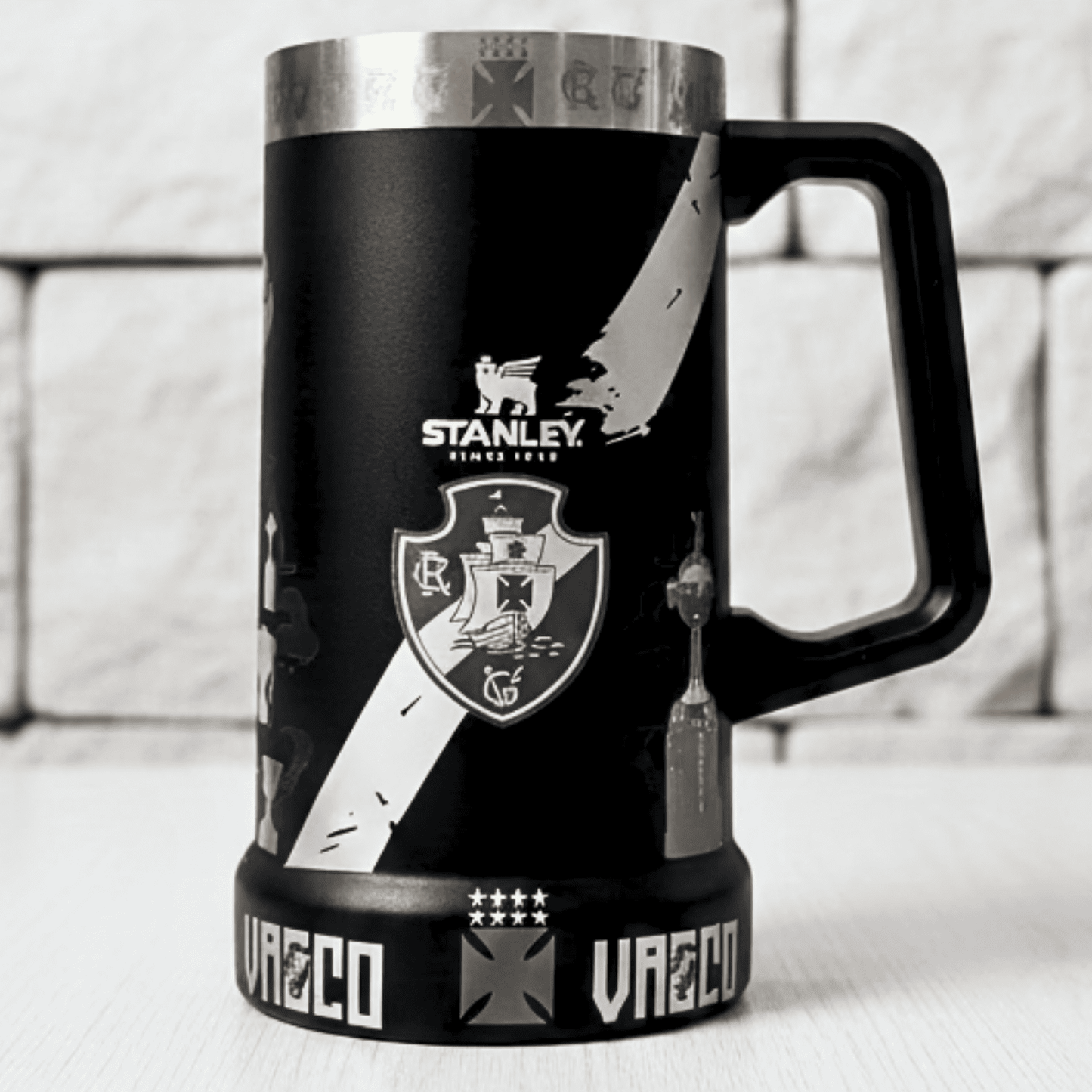 Exclusivo: Caneca Térmica 710ml Edição Especial Vasco Customizada Gravação Laser + *BRINDE 1x Chaveiro Exclusivo* - EDIÇÃO LIMITADA