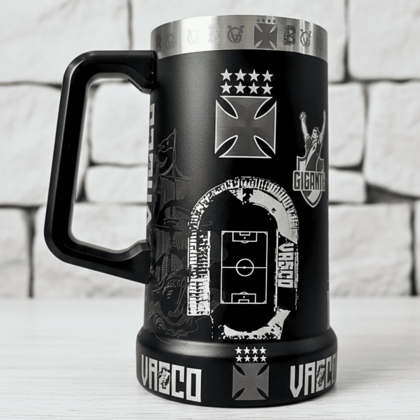 Exclusivo: Caneca Térmica 710ml Edição Especial Vasco Customizada Gravação Laser + *BRINDE 1x Chaveiro Exclusivo* - EDIÇÃO LIMITADA