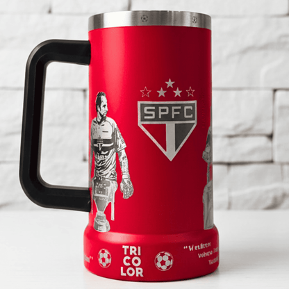 Exclusivo: Caneca Térmica 710ml Edição Especial São Paulo Tri Mundial Customizada Gravação Laser + *BRINDE 1x Chaveiro Exclusivo* - EDIÇÃO LIMITADA
