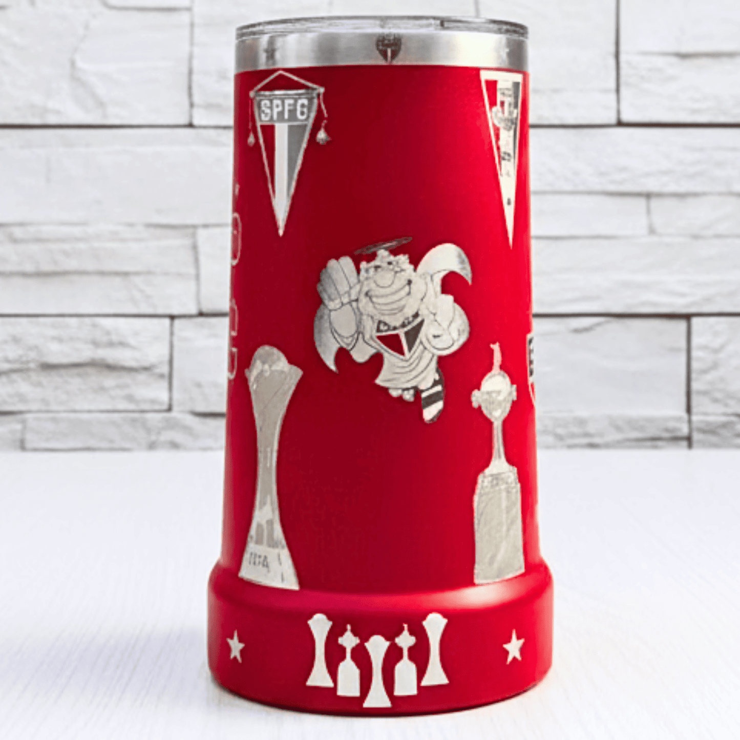 Exclusivo: Caneca Térmica 710ml Edição Especial São Paulo Tri Mundial Customizada Gravação Laser + *BRINDE 1x Chaveiro Exclusivo* - EDIÇÃO LIMITADA