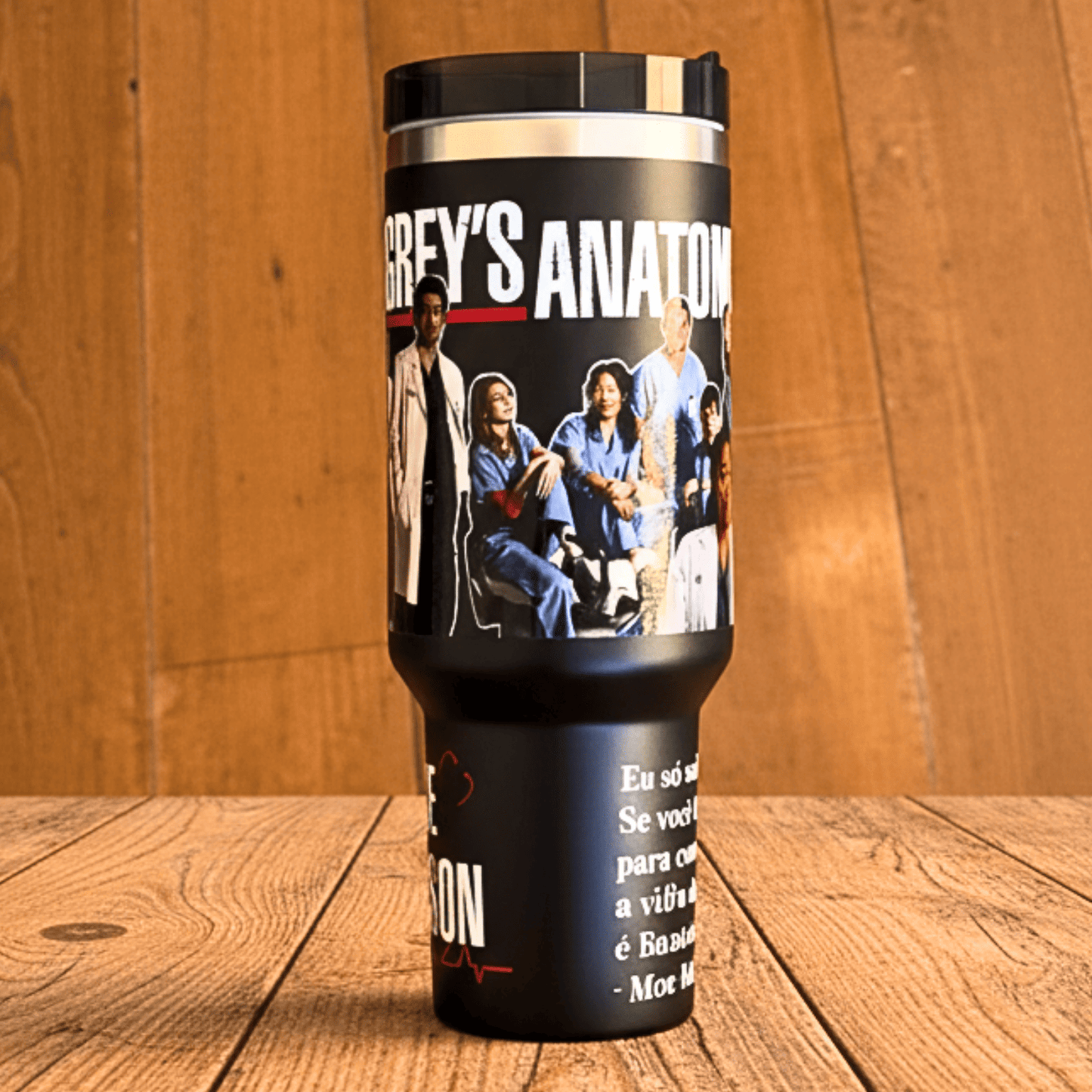 Exclusivo: Garrafa Térmica 1.2L Especial Greys Anatomy Customizada Gravação Permanente + *BRINDE 1x Chaveiro Exclusivo* - EDIÇÃO LIMITADA