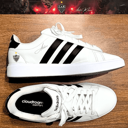 Exclusivo: Tênis Grand Court Signature Customizado Galo ATL Mineiro + *BRINDE 1x Caneca Oficial* - EDIÇÃO LIMITADA