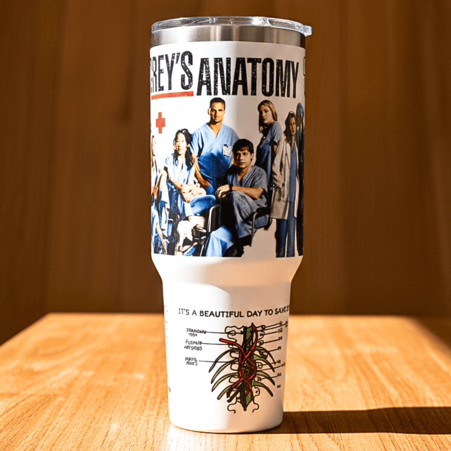 Exclusivo: Garrafa Térmica 1.2L Especial Greys Anatomy Customizada Gravação Permanente + *BRINDE 1x Chaveiro Exclusivo* - EDIÇÃO LIMITADA