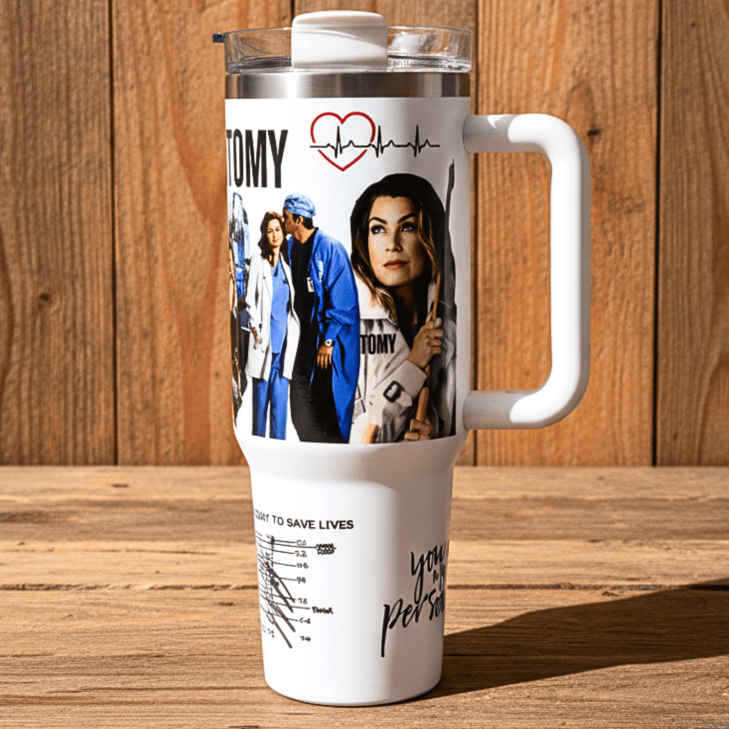 Exclusivo: Garrafa Térmica 1.2L Especial Greys Anatomy Customizada Gravação Permanente + *BRINDE 1x Chaveiro Exclusivo* - EDIÇÃO LIMITADA