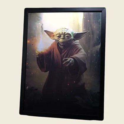 Exclusivo: Quadro 3D Decorativo Lenticular SW 35x45cm Emoldurado + *BRINDE 1x Chaveiro Exclusivo* - EDIÇÃO LIMITADA