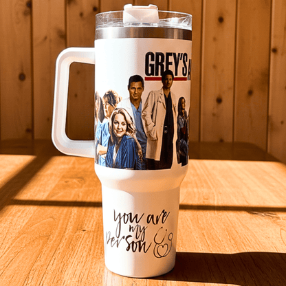 Exclusivo: Garrafa Térmica 1.2L Especial Greys Anatomy Customizada Gravação Permanente + *BRINDE 1x Chaveiro Exclusivo* - EDIÇÃO LIMITADA