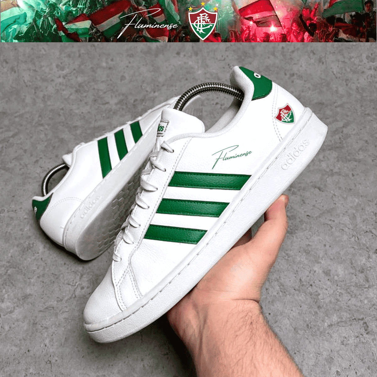 Exclusivo: Tênis Grand Court e VL Court 3.0 Signature Customizado do Fluzão + *BRINDE 1x Caneca Oficial* - EDIÇÃO LIMITADA