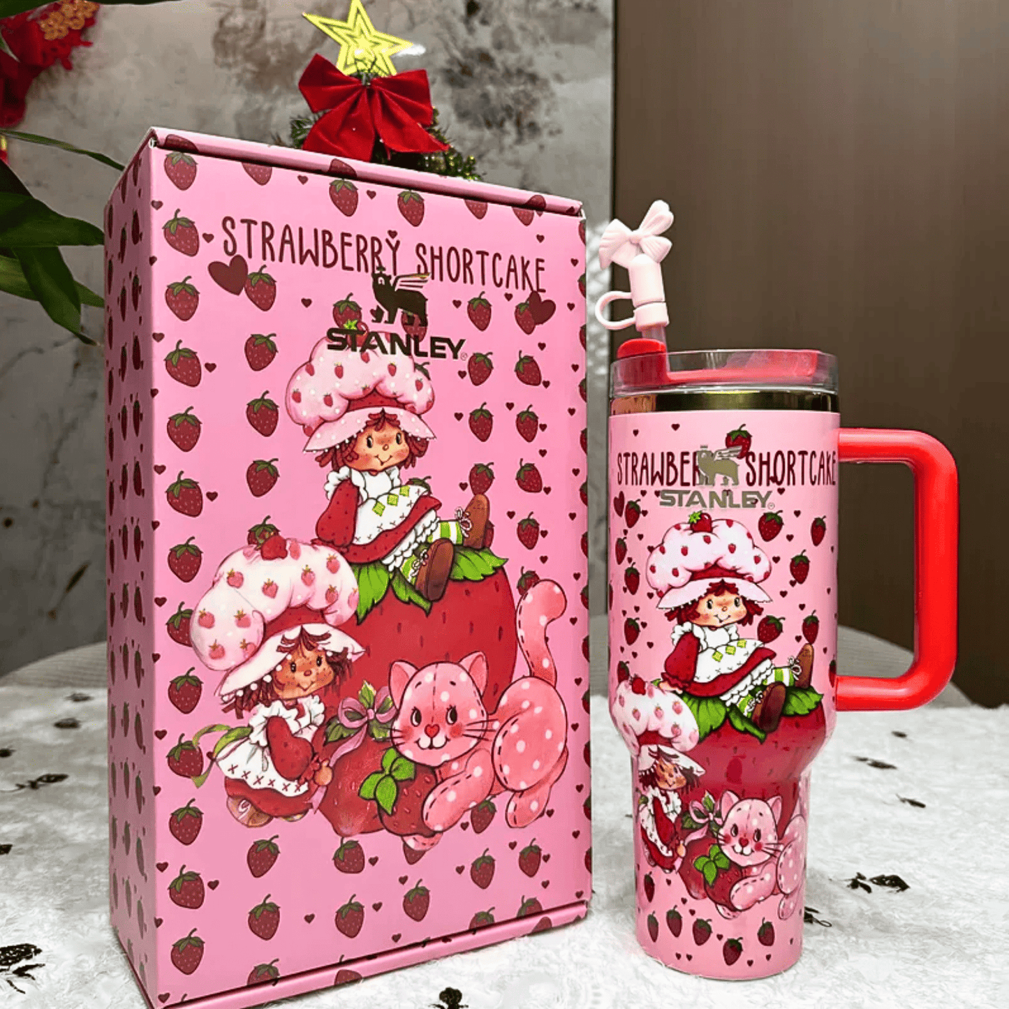 Exclusivo: Garrafa Térmica 1.2L Edição Especial Moranguinho Caixa Customizada + *BRINDE 1x Chaveiro Exclusivo* - EDIÇÃO LIMITADA