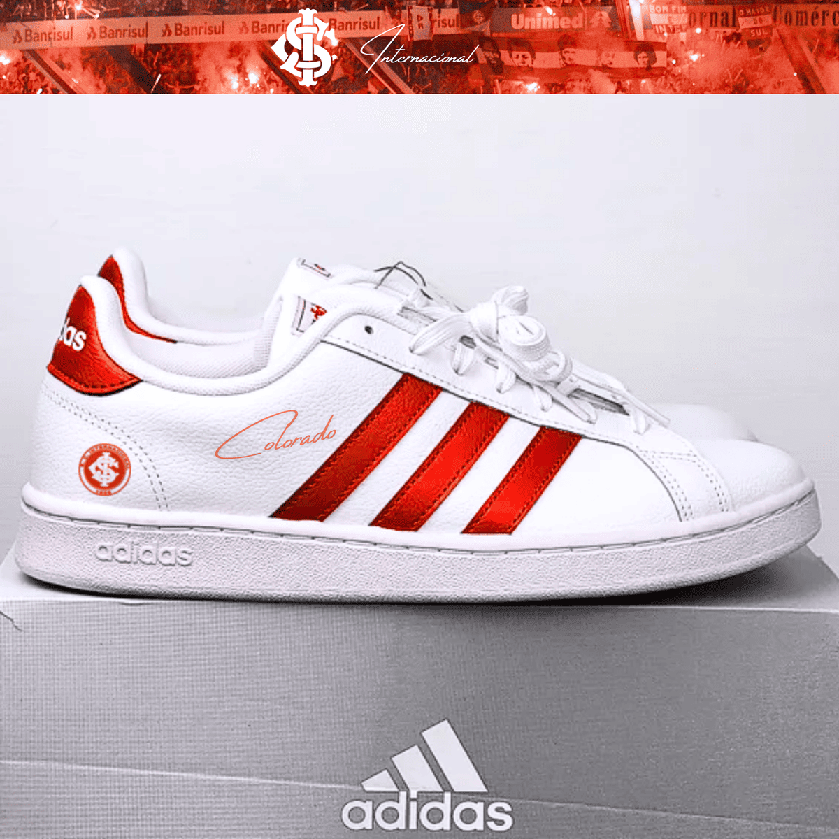 Exclusivo: Tênis Grand Court e VL Court 3.0 Signature Customizado do Inter Colorado + *BRINDE 1x Caneca Oficial* - EDIÇÃO LIMITADA