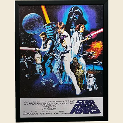 Exclusivo: Quadro 3D Decorativo Lenticular SW 35x45cm Emoldurado + *BRINDE 1x Chaveiro Exclusivo* - EDIÇÃO LIMITADA