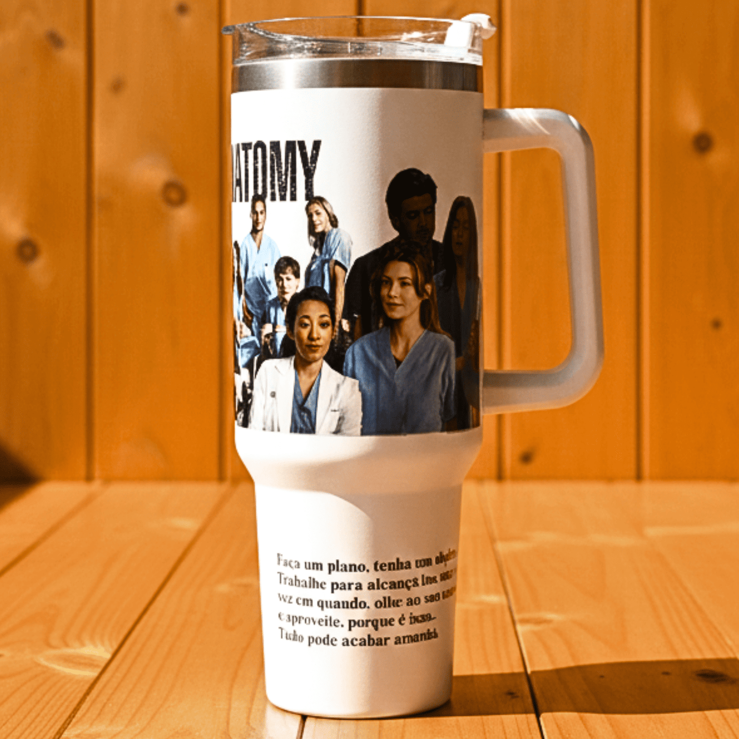Exclusivo: Garrafa Térmica 1.2L Especial Greys Anatomy Customizada Gravação Permanente + *BRINDE 1x Chaveiro Exclusivo* - EDIÇÃO LIMITADA