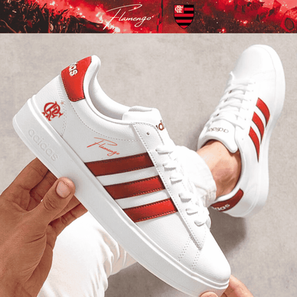 Exclusivo: Tênis Grand Court e VL Court 3.0 Signature Customizado do Mengão CRF + *BRINDE 1x Caneca Oficial* - EDIÇÃO LIMITADA