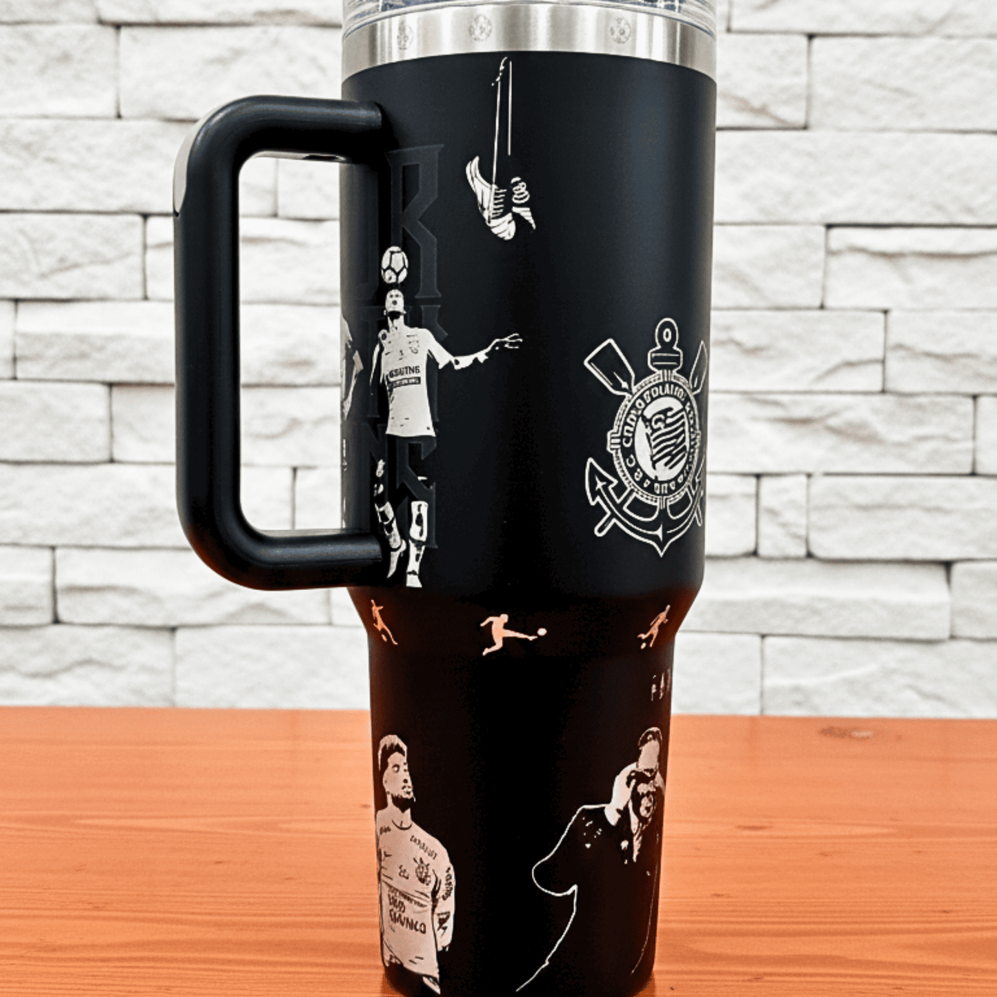 Exclusivo: Garrafa Térmica 1.2L Edição Especial Timão Customizada Gravação Laser + *BRINDE 1x Chaveiro Exclusivo* - EDIÇÃO LIMITADA