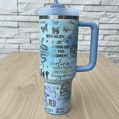 Exclusivo: Garrafa Térmica 1.2L Edição Especial Taylor Eras Tour Customizada Gravação Laser + *BRINDE 1x Chaveiro Exclusivo* - EDIÇÃO LIMITADA