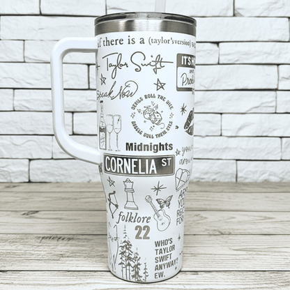 Exclusivo: Garrafa Térmica 1.2L Edição Especial Taylor Eras Tour Customizada Gravação Laser + *BRINDE 1x Chaveiro Exclusivo* - EDIÇÃO LIMITADA