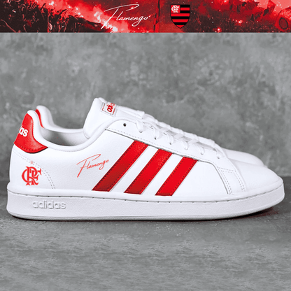 Exclusivo: Tênis Grand Court e VL Court 3.0 Signature Customizado do Mengão CRF + *BRINDE 1x Caneca Oficial* - EDIÇÃO LIMITADA