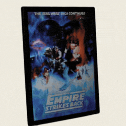 Exclusivo: Quadro 3D Decorativo Lenticular SW 35x45cm Emoldurado + *BRINDE 1x Chaveiro Exclusivo* - EDIÇÃO LIMITADA