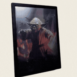 Exclusivo: Quadro 3D Decorativo Lenticular SW 35x45cm Emoldurado + *BRINDE 1x Chaveiro Exclusivo* - EDIÇÃO LIMITADA