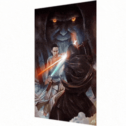 Exclusivo: Quadro 3D Decorativo Lenticular SW 35x45cm Emoldurado + *BRINDE 1x Chaveiro Exclusivo* - EDIÇÃO LIMITADA