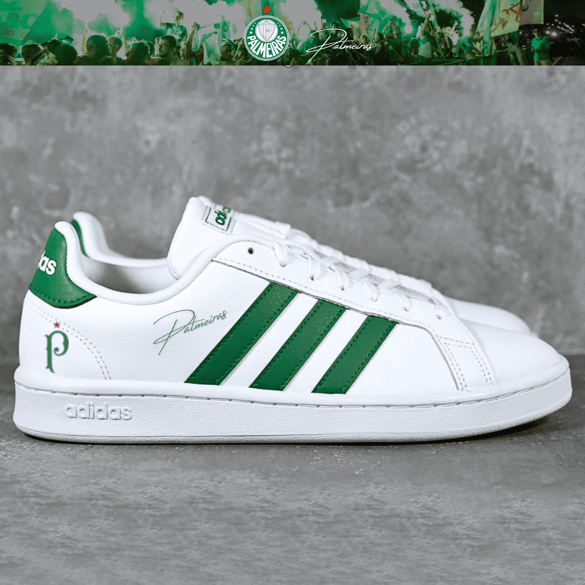 Exclusivo: Tênis Grand Court e VL Court 3.0 Signature Customizado Verdão Palestra Itália + *BRINDE 1x Caneca Oficial* - EDIÇÃO LIMITADA