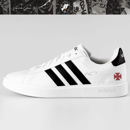 Exclusivo: Tênis Grand Court Signature Customizado Vasco Gigante da Colina + *BRINDE 1x Caneca Oficial* - EDIÇÃO LIMITADA