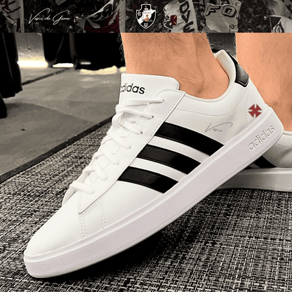 Exclusivo: Tênis Grand Court Signature Customizado Vasco Gigante da Colina + *BRINDE 1x Caneca Oficial* - EDIÇÃO LIMITADA
