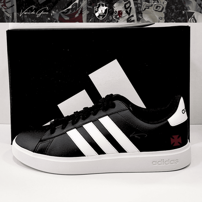 Exclusivo: Tênis Grand Court Signature Customizado Vasco Gigante da Colina + *BRINDE 1x Caneca Oficial* - EDIÇÃO LIMITADA