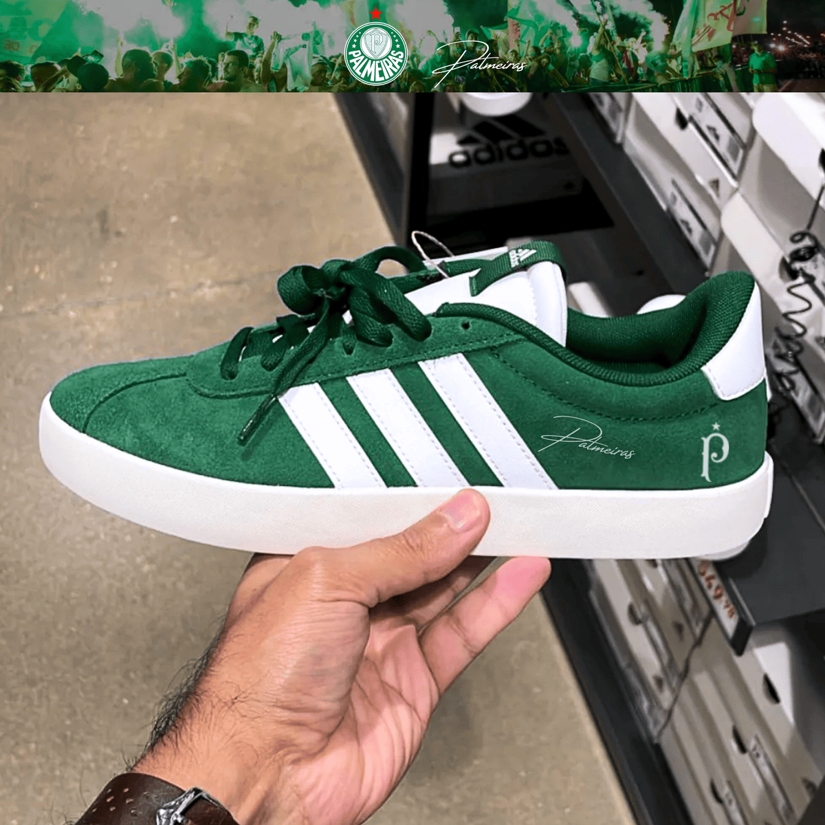 Exclusivo: Tênis Grand Court e VL Court 3.0 Signature Customizado Verdão Palestra Itália + *BRINDE 1x Caneca Oficial* - EDIÇÃO LIMITADA