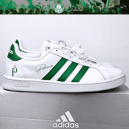 Exclusivo: Tênis Grand Court e VL Court 3.0 Signature Customizado Verdão Palestra Itália + *BRINDE 1x Caneca Oficial* - EDIÇÃO LIMITADA