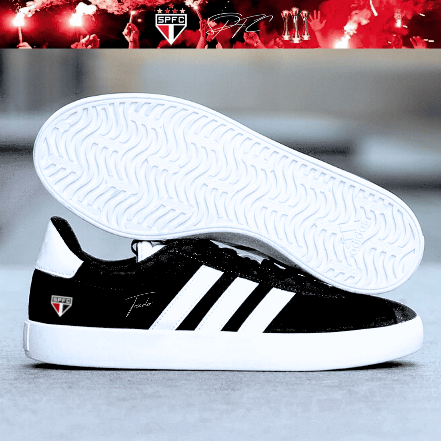 Exclusivo: Tênis Grand Court e VL Court 3.0 Signature Nova Versão Customizada do São Paulo + *BRINDE 1x Caneca* - EDIÇÃO LIMITADA