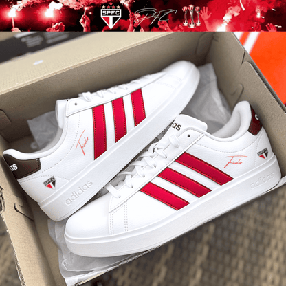 Exclusivo: Tênis Grand Court e VL Court 3.0 Signature Customizado do São Paulo + *BRINDE 1x Caneca Oficial* - EDIÇÃO LIMITADA