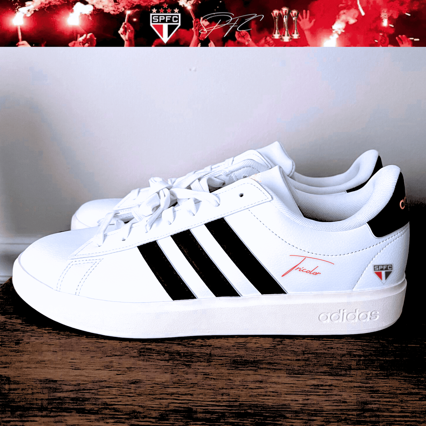 Exclusivo: Tênis Grand Court e VL Court 3.0 Signature Nova Versão Customizada do São Paulo + *BRINDE 1x Caneca* - EDIÇÃO LIMITADA