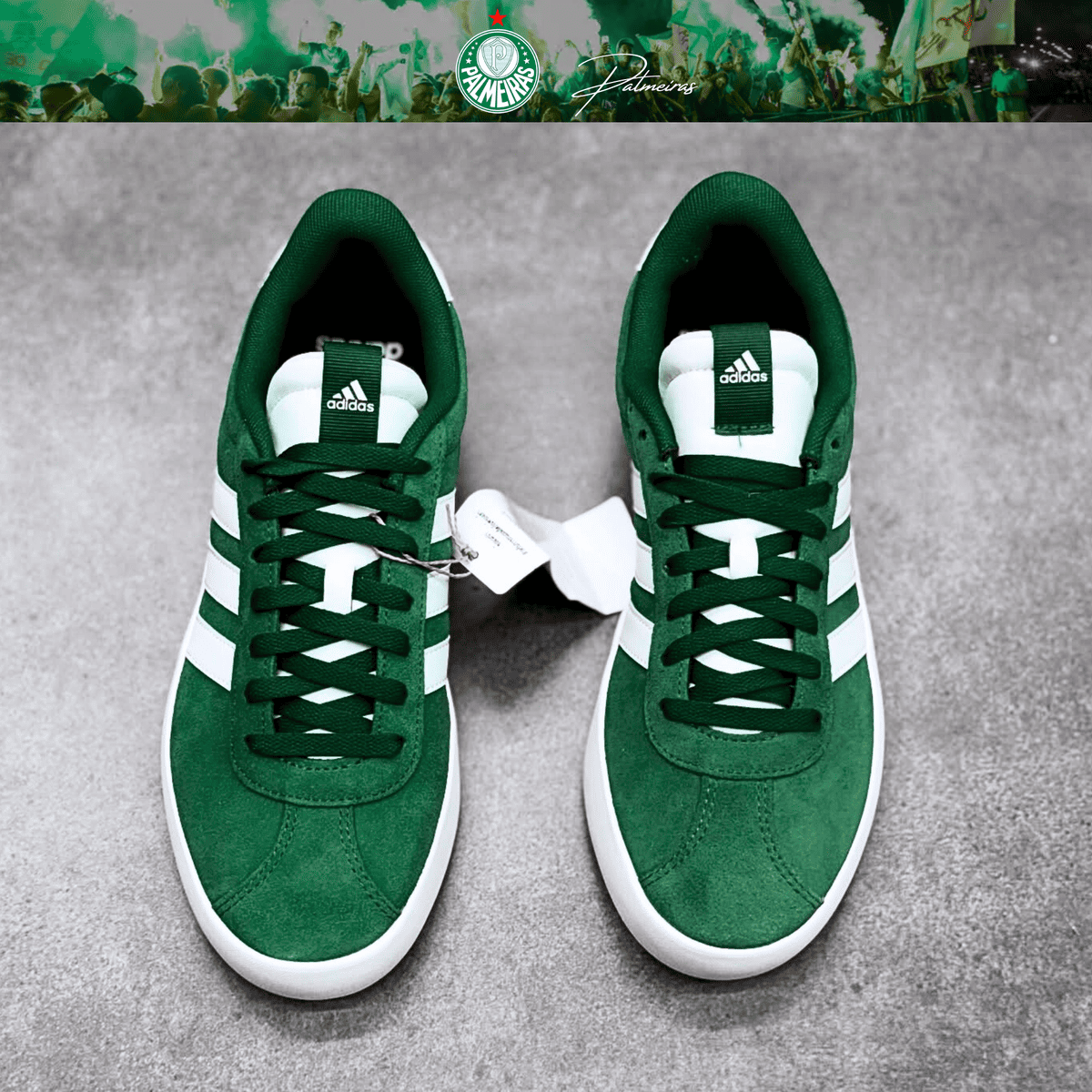 Exclusivo: Tênis Grand Court e VL Court 3.0 Signature Customizado Verdão Palestra Itália + *BRINDE 1x Caneca Oficial* - EDIÇÃO LIMITADA