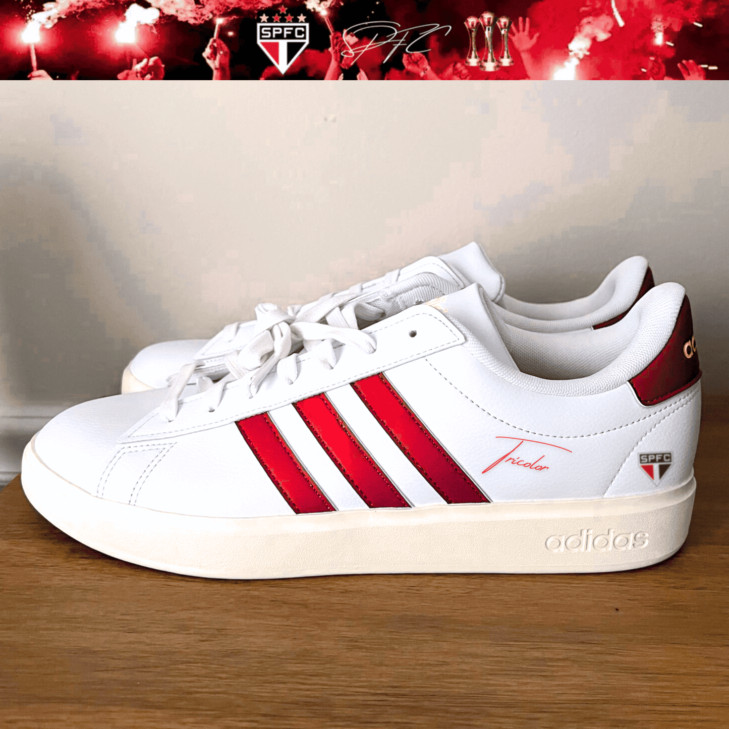 Exclusivo: Tênis Grand Court e VL Court 3.0 Signature Customizado do São Paulo + *BRINDE 1x Caneca Oficial* - EDIÇÃO LIMITADA