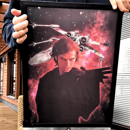 Exclusivo: Quadro 3D Decorativo Lenticular SW 35x45cm Emoldurado + *BRINDE 1x Chaveiro Exclusivo* - EDIÇÃO LIMITADA