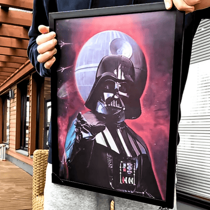 Exclusivo: Quadro 3D Decorativo Lenticular SW 35x45cm Emoldurado + *BRINDE 1x Chaveiro Exclusivo* - EDIÇÃO LIMITADA